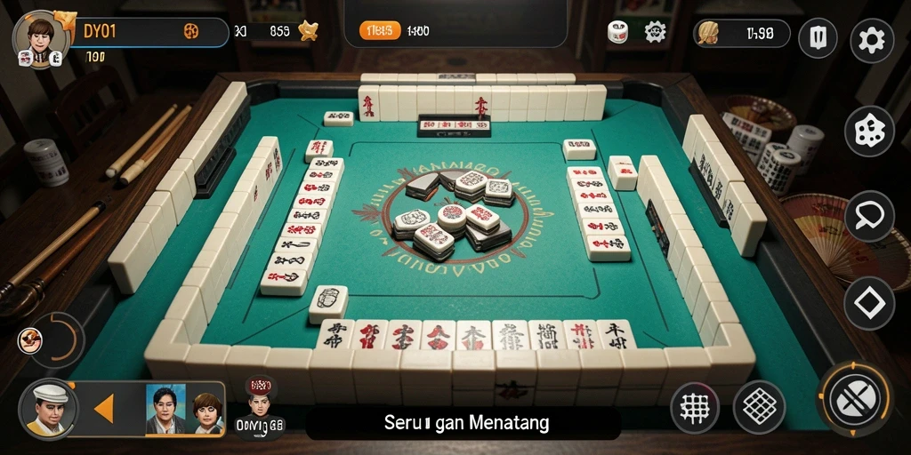 Gameplay seru Mahjong di DY01 dengan grafis menawan.