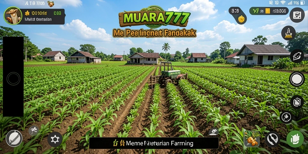 Tampilan menarik gameplay pertanian di MUARA777.