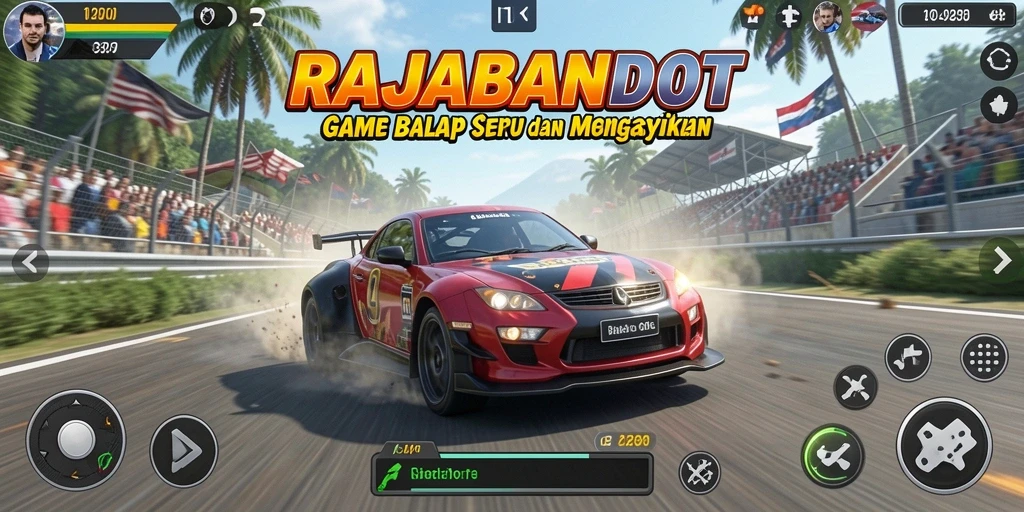 Tampilan seru gameplay balapan di RAJABANDOT