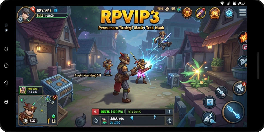Tampilan gameplay RPVIP3 yang menawan dan strategis.