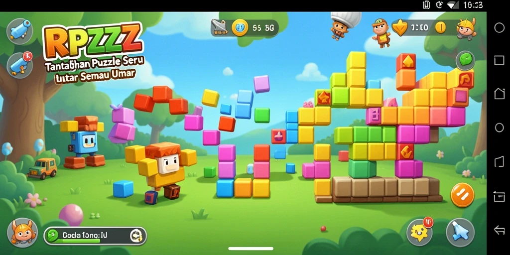 Tampilan gameplay RPZZZ yang menantang dan mengasyikkan.