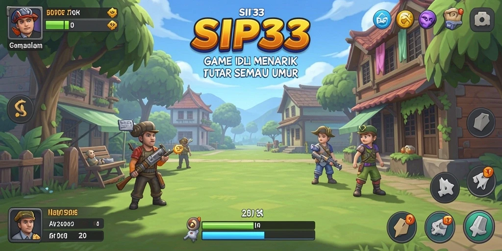Tampilan gameplay SIP33 yang menarik dan penuh warna.