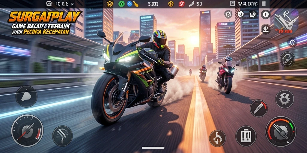 Tampilan gameplay SURGAPLAY yang mendebarkan dan seru.