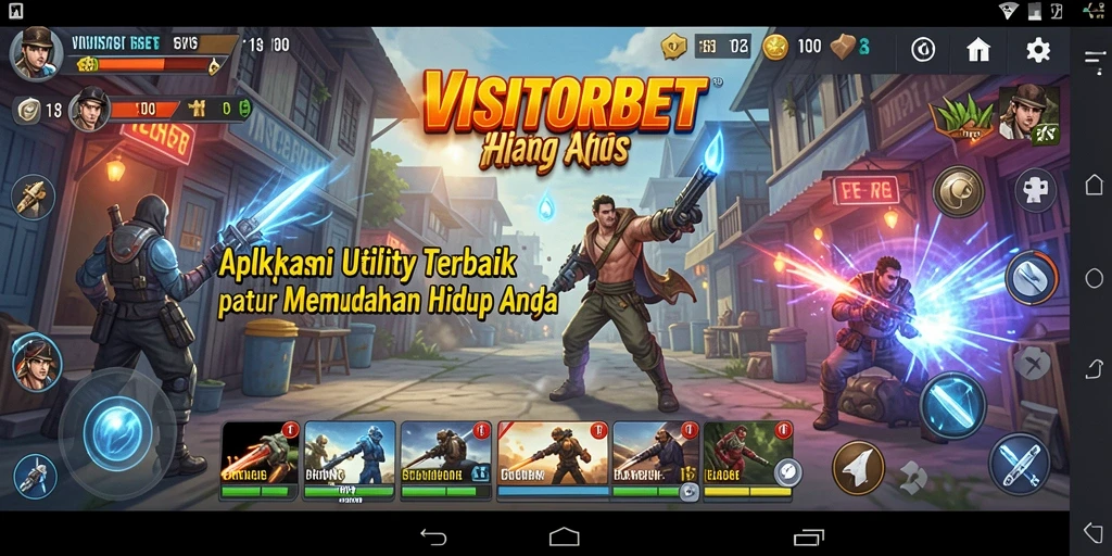 Tampilan antarmuka aplikasi VISITORBET yang modern dan intuitif.
